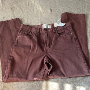 BDG Dusty Rose High-Rise Straight Jeans